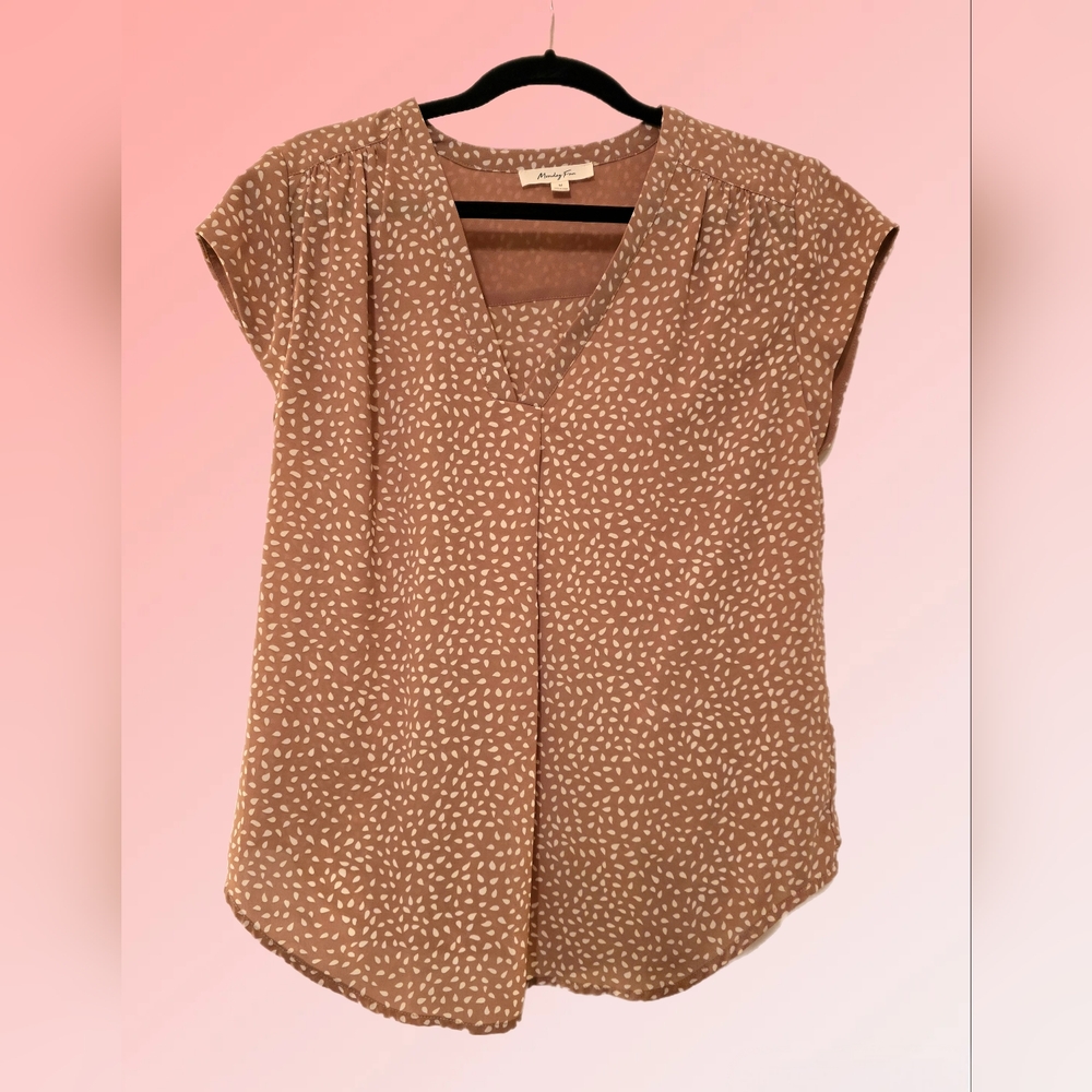 Monday Fun V Neck Blouse